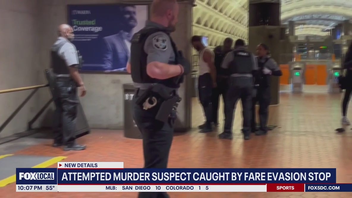 Attempted murder suspect caught at DC Metro for fare evasion